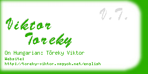 viktor toreky business card